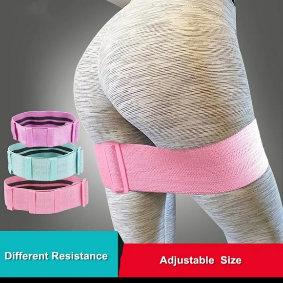 Black Glute band adjustable resistance band - Picture 5 of 8